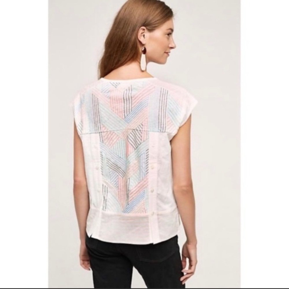 Akemi + Kin Embroidered Top Anthropologie